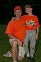 Drew and dad after baseball summer 2010
